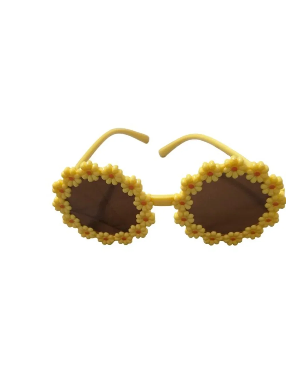 NWT-Yellow Floral Sunglasses & Pink Bow Headband Set (SKU#0499)